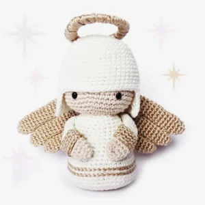 Christmas Angel Kokeshi Doll Crochet Amigurumi