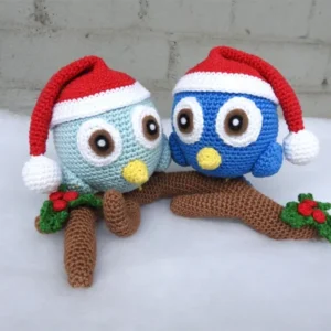 Bird Christmas Ornaments Crochet Pattern