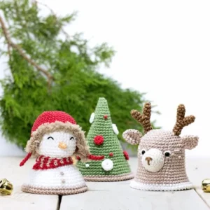 Christmas Crochet Amigurumi: Bells, Reindeer & Snowman Easy