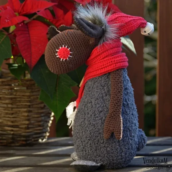 Christmas Moose Crochet Amigurumi Easy DIY