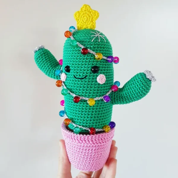 Crochet Cactus Tree for Christmas – Unique Holiday Decor Easy DIY