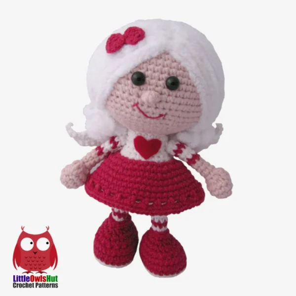 Crochet Doll Pattern – Easy Valentine Design