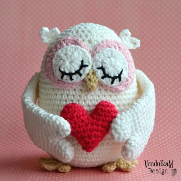 Crochet Owl Pattern for Valentine’s Day