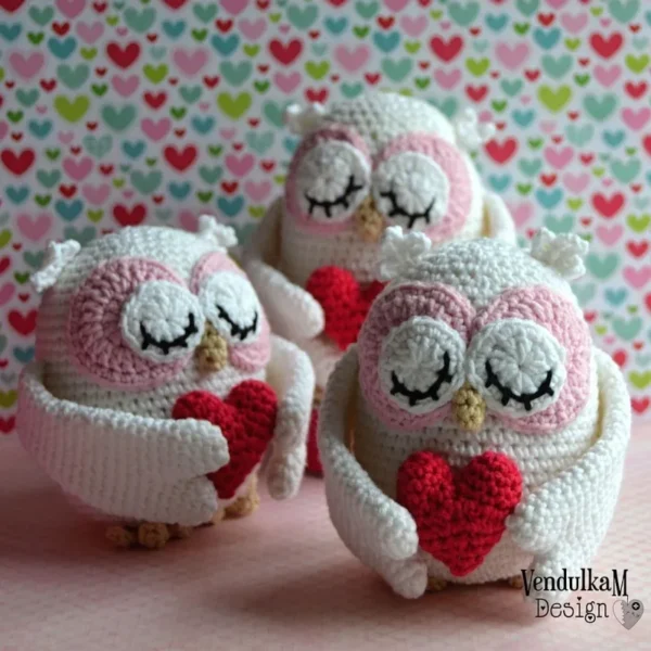 Crochet Owl Pattern for Valentine’s Day