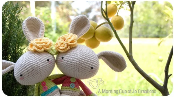 Spring Bunny Crochet Amigurumi