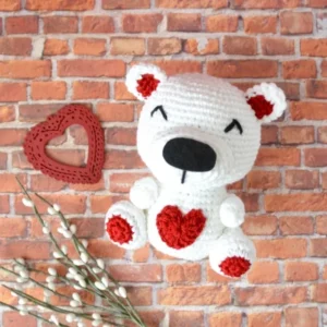 Valentines Day Teddy Bear – Crochet Pattern for DIY Gift